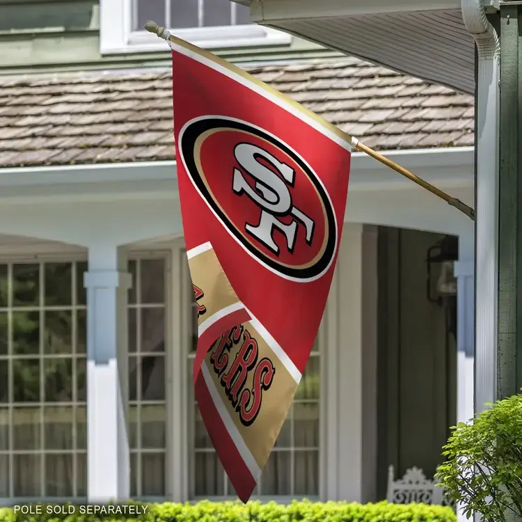 Wincraft 2-Sided Applique Vertical Flag 28 in x 40 in - SF 49ers