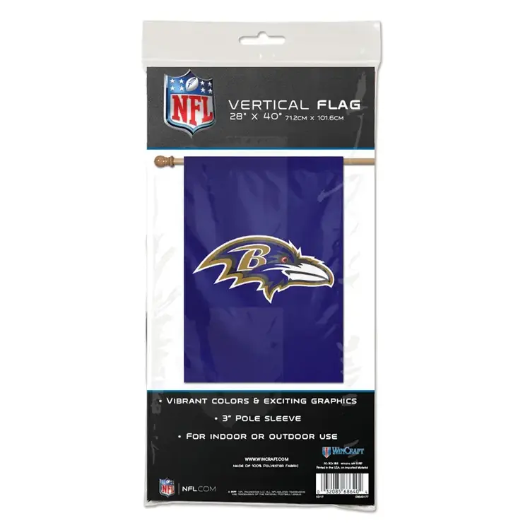 Wincraft 2-Sided Applique Vertical Flag 28 in x 40 in - SF 49ers