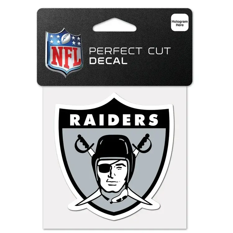 Wincraft Small Decal 4"x4" NFL Raiders Retro