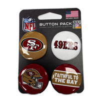 Wincraft SF 49ers Button 4-Pack