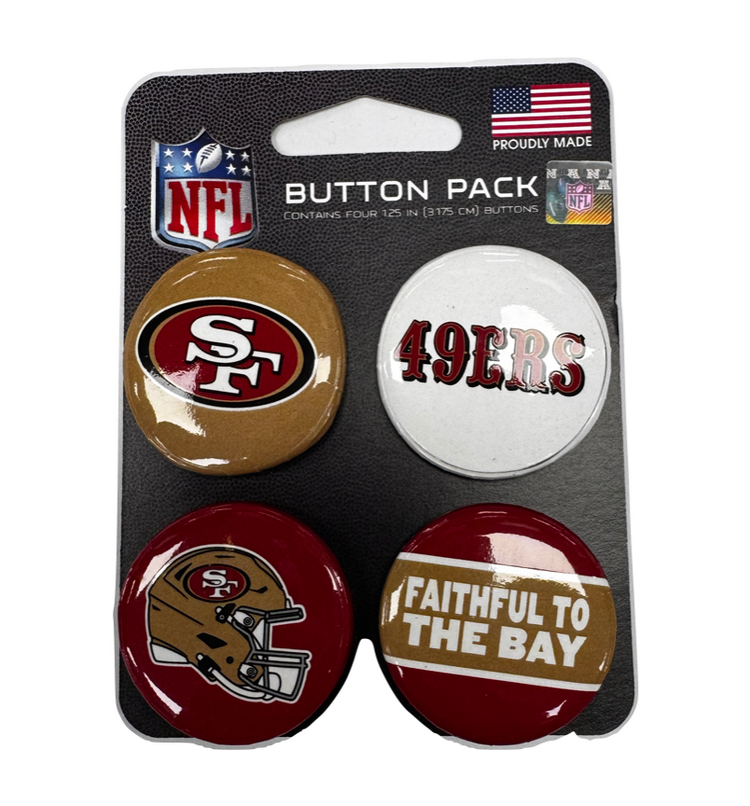 Wincraft SF 49ers Button 4-Pack