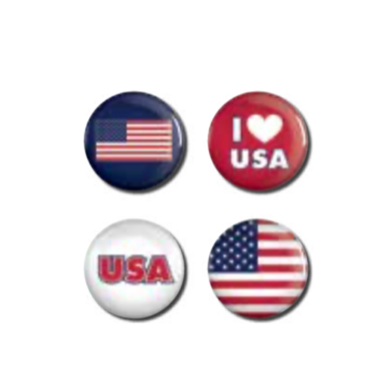Wincraft USA Button 4-Pack