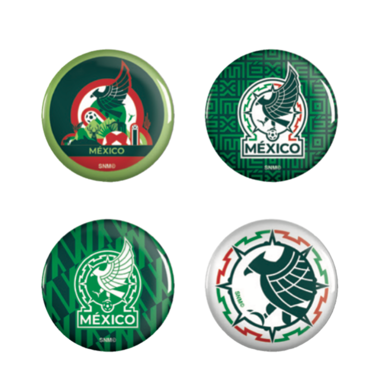 Wincraft Mexico Soccer International Team Button 4-Pack