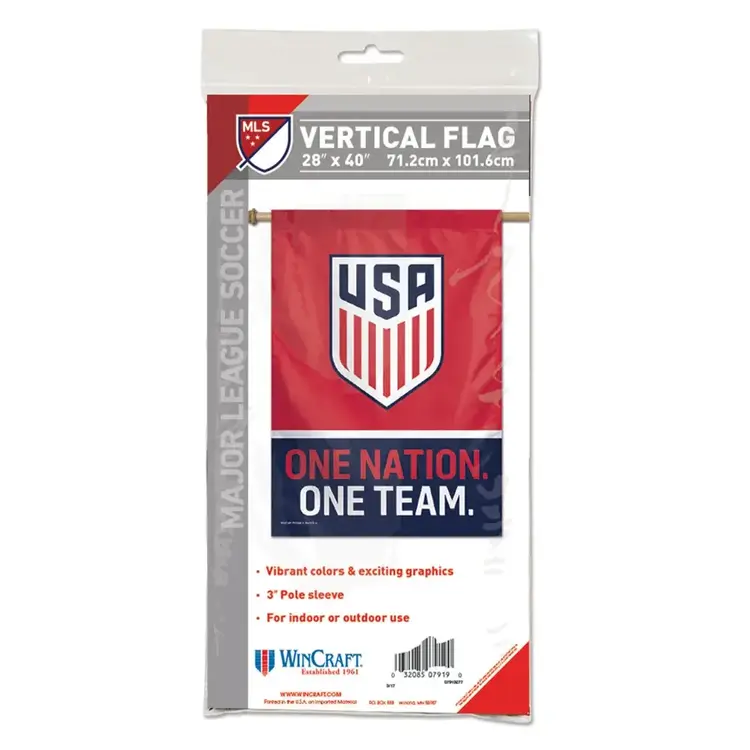 Wincraft Single-Sided Vertical Flag 28 in x 40 in - USA National Soccer Team