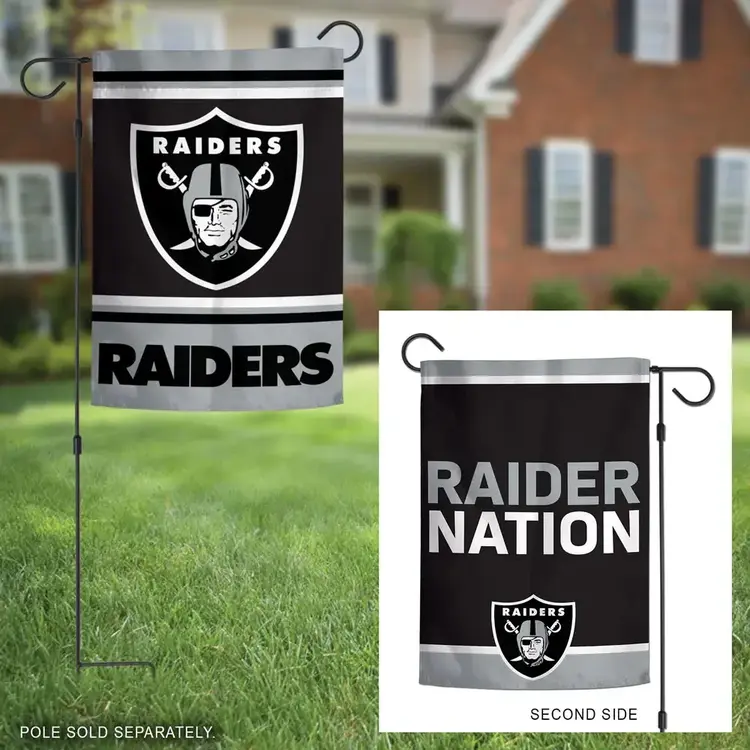 Wincraft NFL Raiders 2-Sided Garden Flag 12.5" x 18"