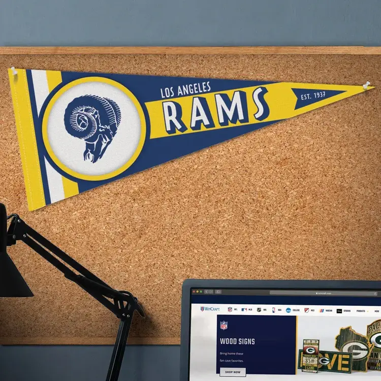 Wincraft LA Rams Premium Pennant 12" x 30" Retro