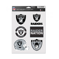 Wincraft 6 Fan Pack Decals NFL Raiders