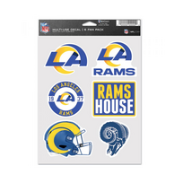 Wincraft 6 Fan Pack Decals NFL LA Rams