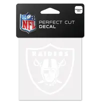 Wincraft Small Decal 4"x4" All White NFL Raiders Shield