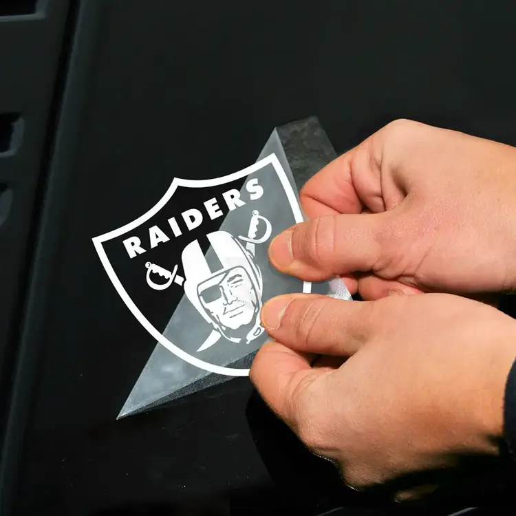 Wincraft Small Decal 4"x4" All White NFL Raiders Shield