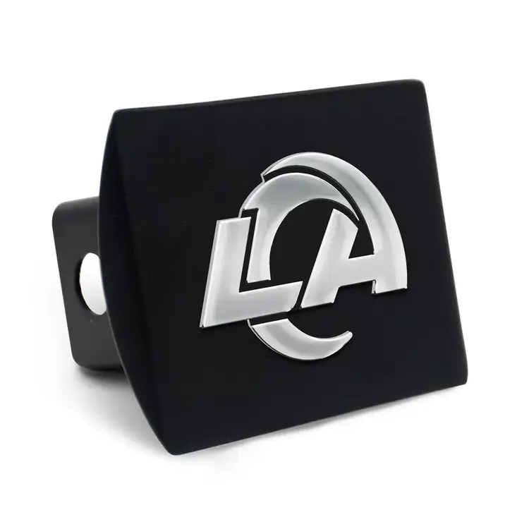 Wincraft Trailer Hitch Cover Black with Metal Emblem - NFL LA Rams