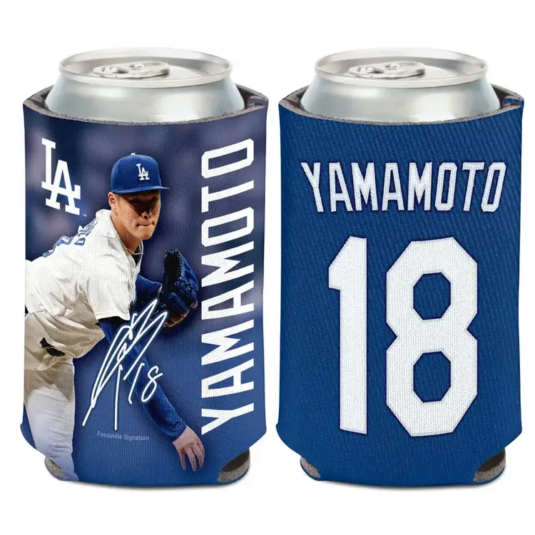 Wincraft MLB Los Angeles Dodgers Yoshinobu Yamamoto Can Cooler 12 oz