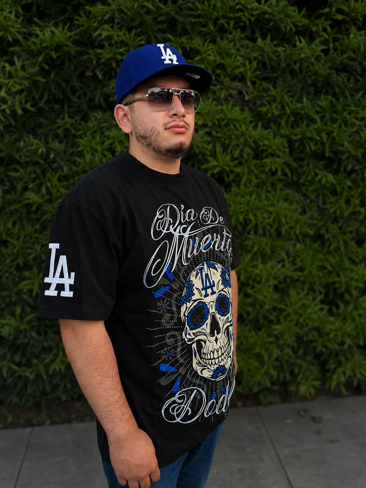 Pro Standard LA Dodgers Black Eternal Skull Tee