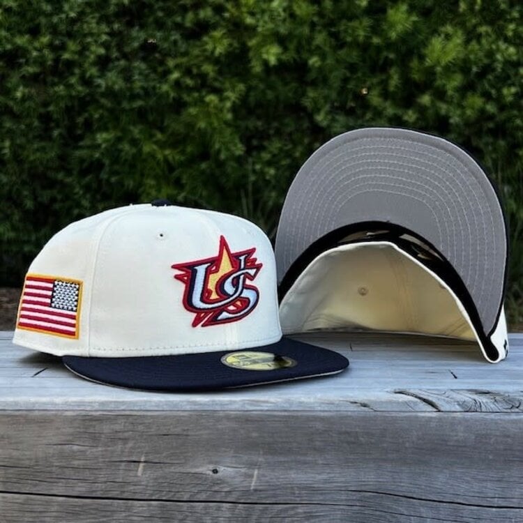 New Era USA WBC 2026 Ivory/Navy Gray UV