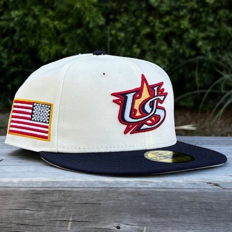 New Era USA WBC 2026 Ivory/Navy Gray UV