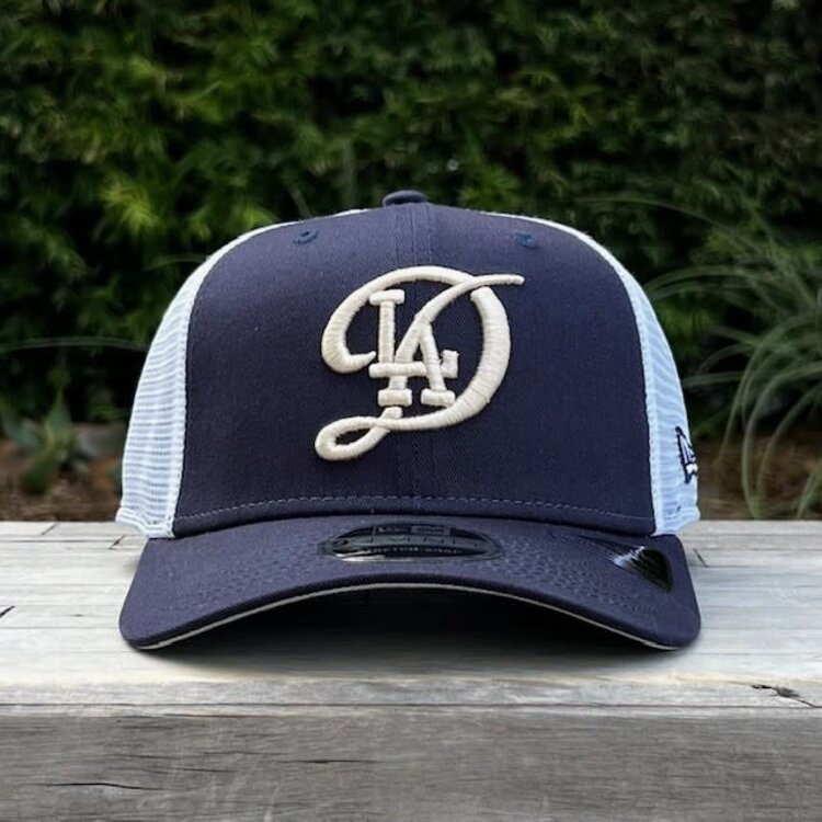 New Era LA Dodgers City Connect Navy/White Mesh Trucker 970 Stretch-Snap