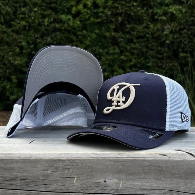 New Era LA Dodgers City Connect Navy/White Mesh Trucker 970 Stretch-Snap