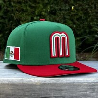 New Era Mexico WBC 2026 Green/Red 950 A-Frame Snapback