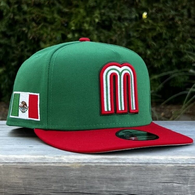 New Era Mexico WBC 2026 Green/Red 950 A-Frame Snapback