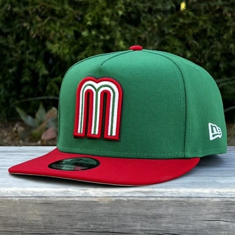 New Era Mexico WBC 2026 Green/Red 950 A-Frame Snapback