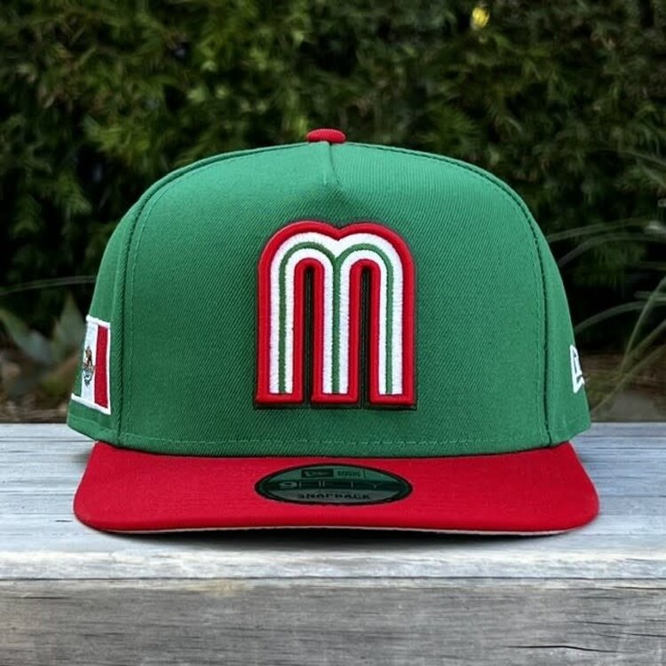 New Era Mexico WBC 2026 Green/Red 950 A-Frame Snapback
