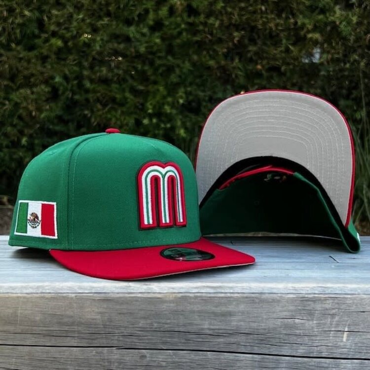 New Era Mexico WBC 2026 Green/Red 950 A-Frame Snapback