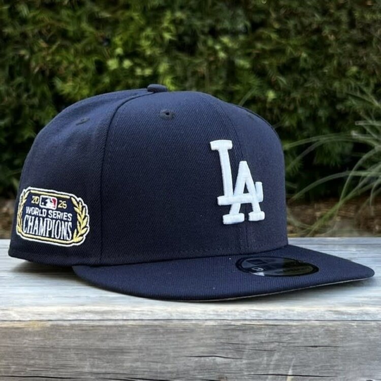 New Era LA Midnight Navy 2025 World Series Champs Laurel SP 950