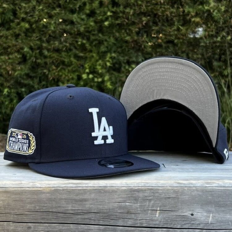 New Era LA Midnight Navy 2025 World Series Champs Laurel SP 950