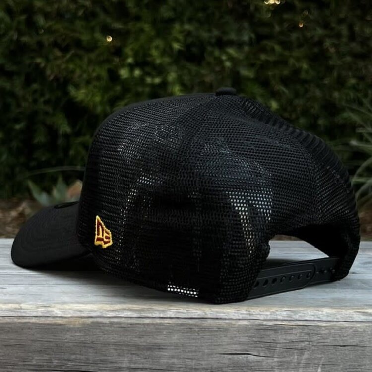 New Era USC Trojans Interlock Black Trucker Mesh 940 A-Frame