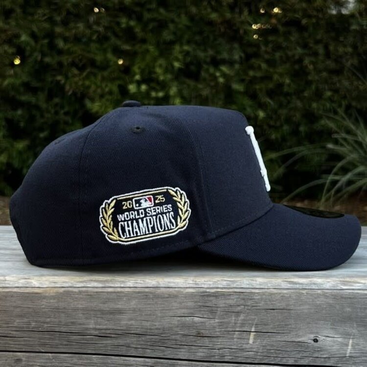 New Era LA Midnight Navy 2025 World Series Champs Laurel SP 940 a-frame