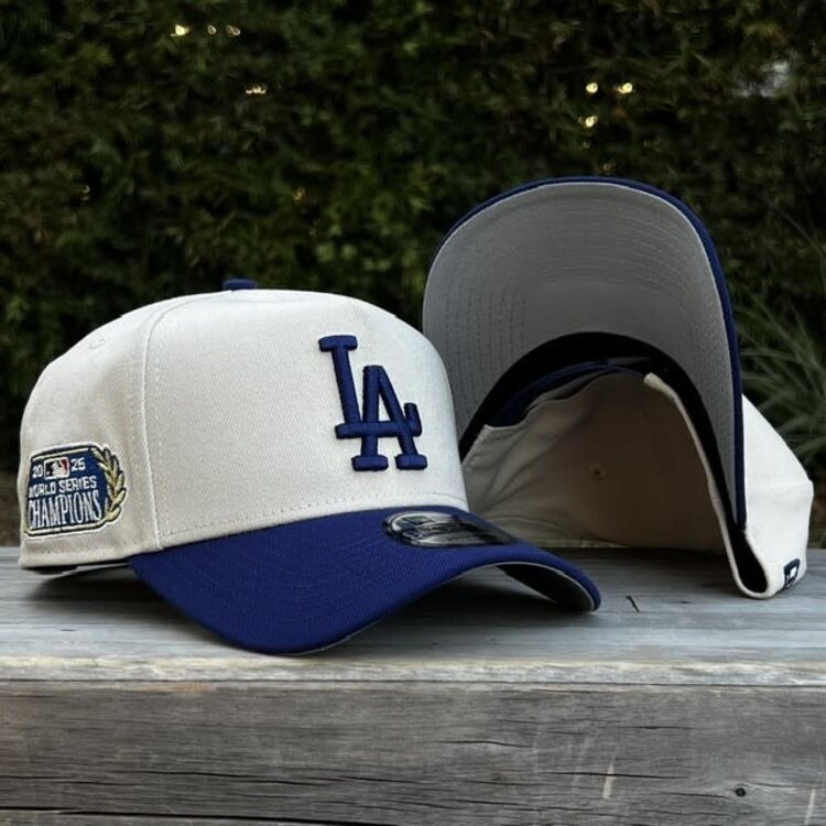 New Era LA Stone/Royal 2025 World Series Champs Laurel SP 940 a-frame