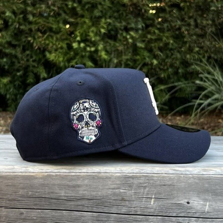 New Era LA Dodgers Midnight Navy Ivory w/Sugar Skull SP 940 A-Frame