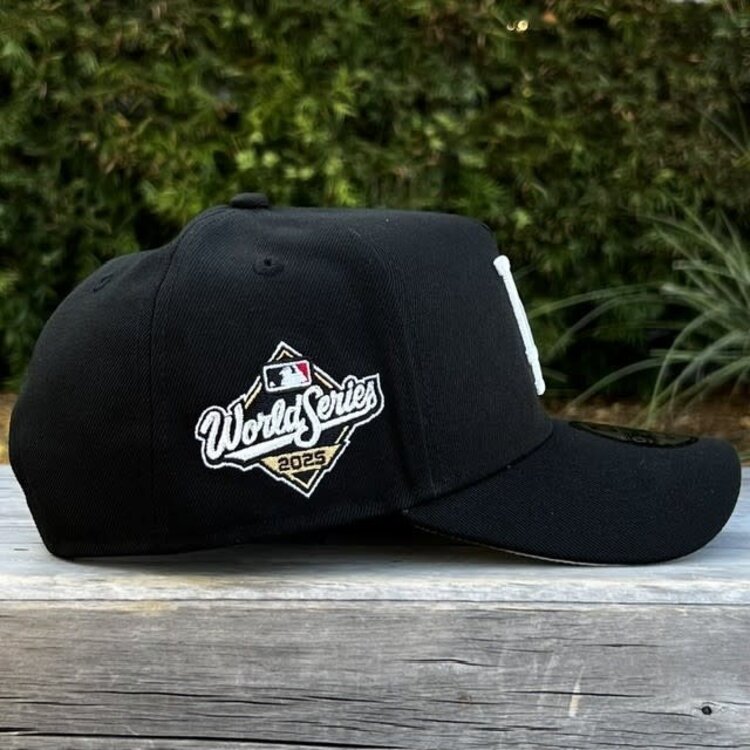 New Era LA Dodgers Black White 2025 World Series SP 940 a-frame