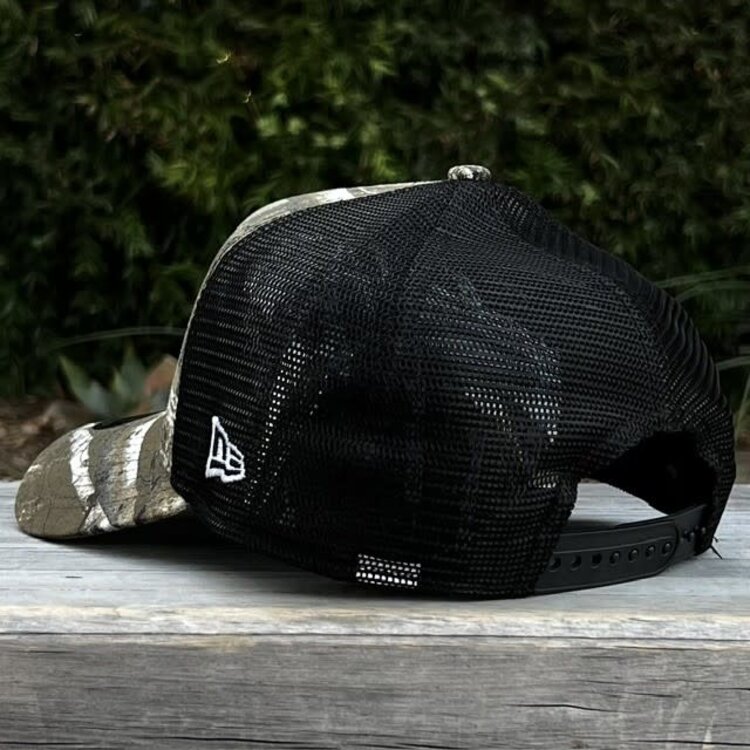 New Era LA Dodgers Real Tree Black Trucker Mesh 940 A-Frame