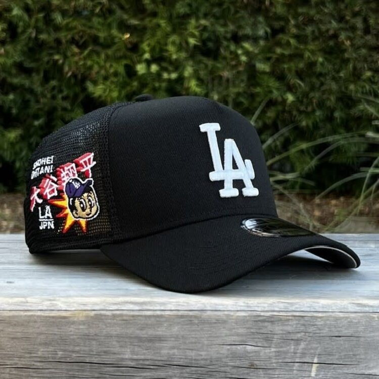 New Era LA Dodgers Shohei Ohtani Black Trucker Mesh 940 A-Frame