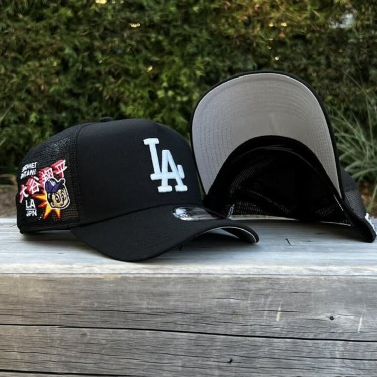 New Era LA Dodgers Shohei Ohtani Black Trucker Mesh 940 A-Frame