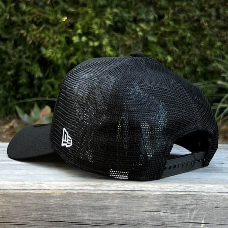 New Era LA Dodgers Kanji Black Trucker Mesh 940 A-Frame