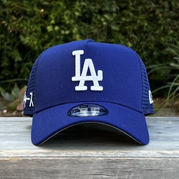 New Era LA Dodgers Kanji Royal Trucker Mesh 940 A-Frame