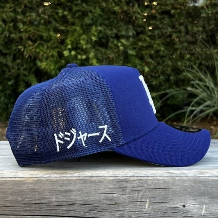 New Era LA Dodgers Kanji Royal Trucker Mesh 940 A-Frame