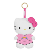 FOCO Chargers x Hello Kitty Pink Jersey 6" Plush Backpack Clip Key Ring
