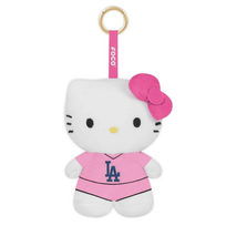 FOCO LA Dodgers x Hello Kitty Pink Jersey 6" Plush Backpack Clip Key Ring