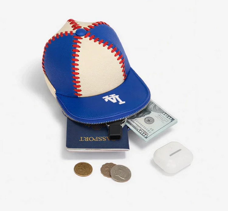 Cap Cross Body Purse - LA Dodgers Blue