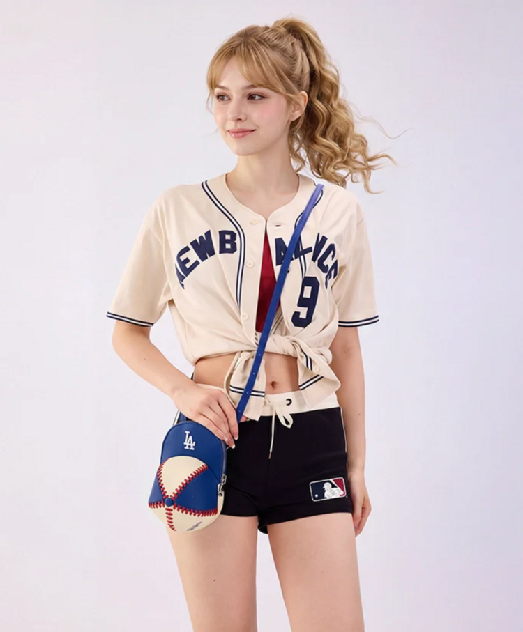 Cap Cross Body Purse - LA Dodgers Blue