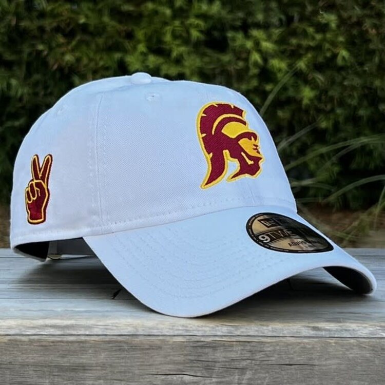 New Era USC Trojans White Team Tommy Trojan Fight On 920 Adjustable