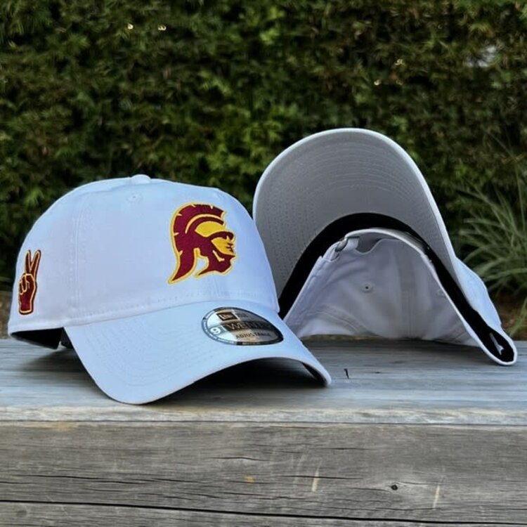 New Era USC Trojans White Team Tommy Trojan Fight On 920 Adjustable
