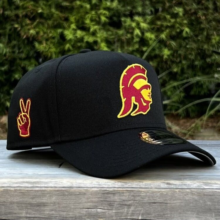 New Era USC Trojans Black Team Tommy Trojan Fight On 940 A-Frame