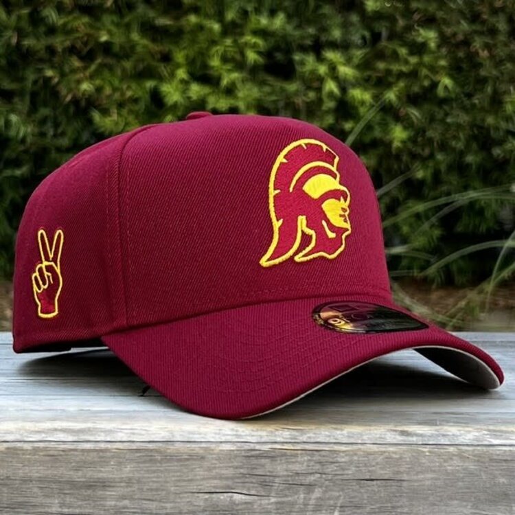 New Era USC Trojans Cardinal & Gold Tommy Trojan Fight On 940 A-Frame
