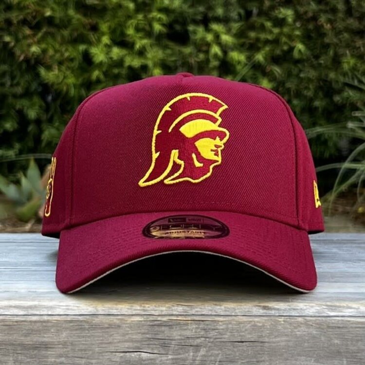 New Era USC Trojans Cardinal & Gold Tommy Trojan Fight On 940 A-Frame