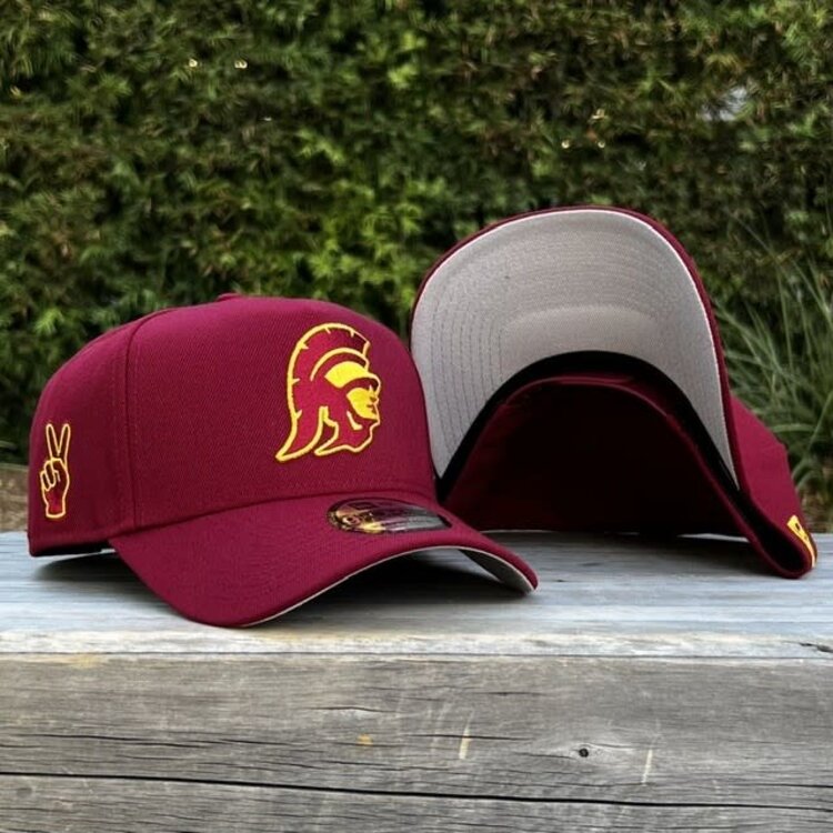New Era USC Trojans Cardinal & Gold Tommy Trojan Fight On 940 A-Frame