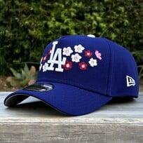 New Era LA Dodgers Royal Cherry Blossoms Logo & SP 940 a-frame